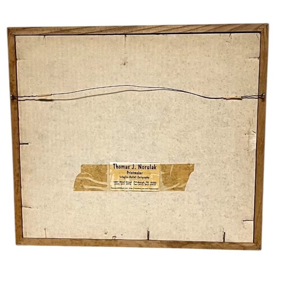 Green Trees Framed Print by Thomas J. Norulak, 1999, Signed by Artist - Picture 2 of 6